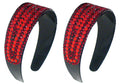 Set of 2 Wide Band Plastic Bling Bling Headband 2" Wide at Center NI86012-24611-2
