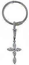 Mini Crystal Cross Charm