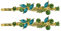 Pair of Crystal Hairpins