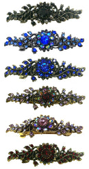 This Week's Special Set of 6 Bella Mid Size Crystal Barrettes 5A86600-1-6