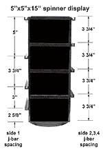 Display Acrylic Spinner Display