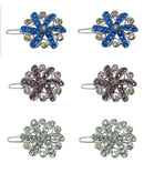 BsnapClipMed Bella Medallion Barrettes Snap Clips for Thin Hair or Young Girls U86350-1719