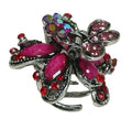 Small Round Metal Hair Claws Colorful and Sparkly U86480-0185