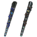 Set of 2 Crystal Metal Alligator Hair Clips Duckbill Hairclips Beak Clips YY86110-1-2