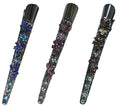 Set of 3 & Set of 4 Crystal Metal Alligator Hair Clips Duckbill Beak Clips YY86110-1-3&4