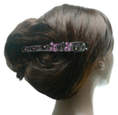 Crystal Alligator Clip Decorated w. Sparkly Stones NM86110-1-6