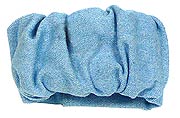 Ponytail Holder in Blue Denim