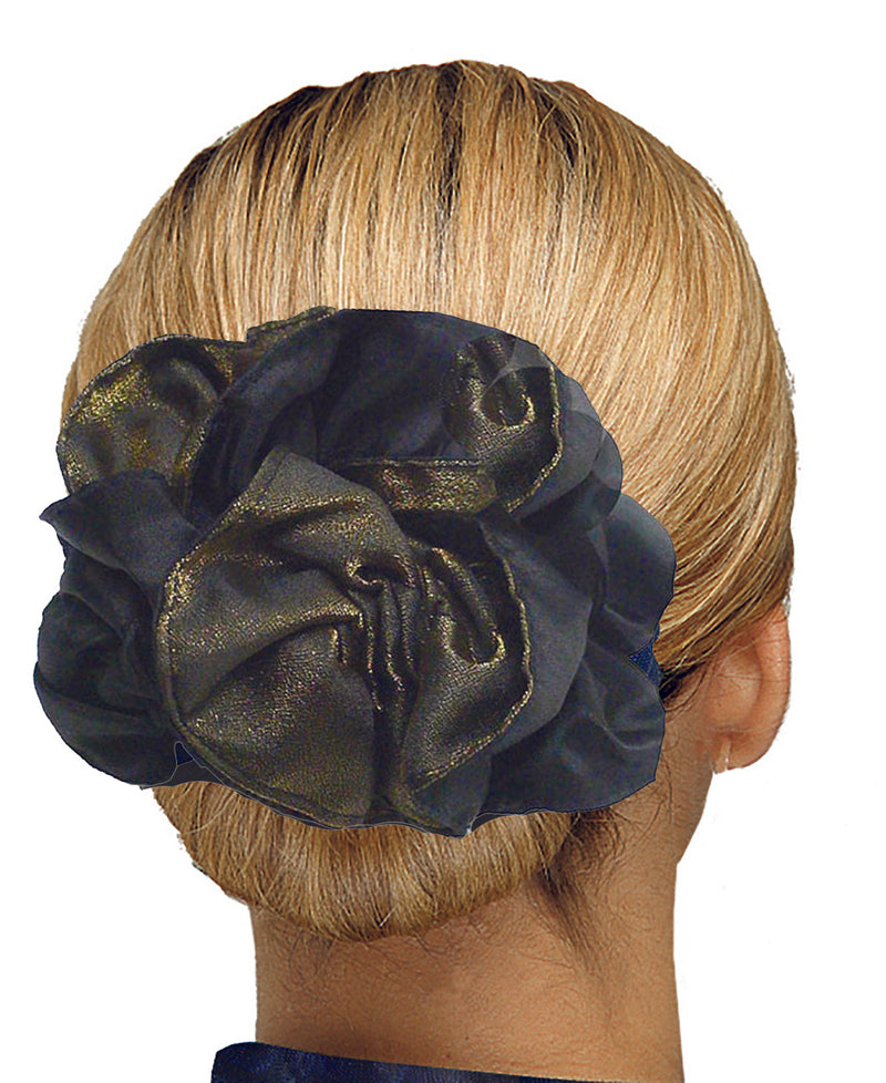 Twist 'n' Twirl Bun Maker with Bun Ornament - Satin79035-3goldblk