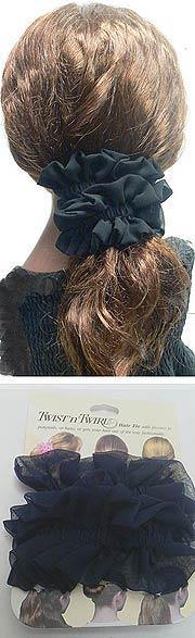 Twist 'n' Twirl  Hair Tie for Thick or Thin Hair 79311blkruf