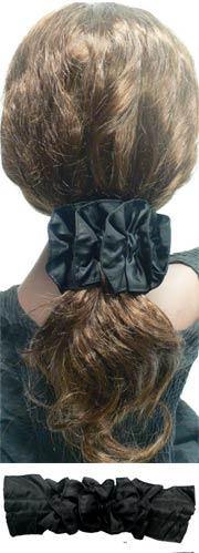 Twist 'n' Twirl Hair Tie for Thick or Thin Hair 79341blkSatin