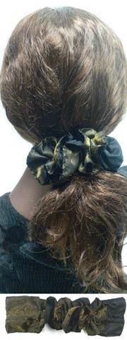 Twist 'n' Twirl  Hair Tie for Thick/Thin Hair 79343goldblkSatin