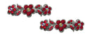 Bella Pair of Small Flower Barrettes for Thin Hair Women and Young Girls U86250-1338