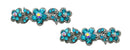 Bella Pair of Small Flower Barrettes for Thin Hair Women and Young Girls U86250-1338