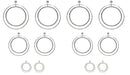 Set of 6 Brand jcgy Crystal Double Hoops Earrings Movement Earrings AD89800-8131-6