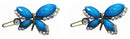Bella Pair of Small Butterfly Barrettes Snap Clips for Thin Hair, Young Girls LPW86250-2