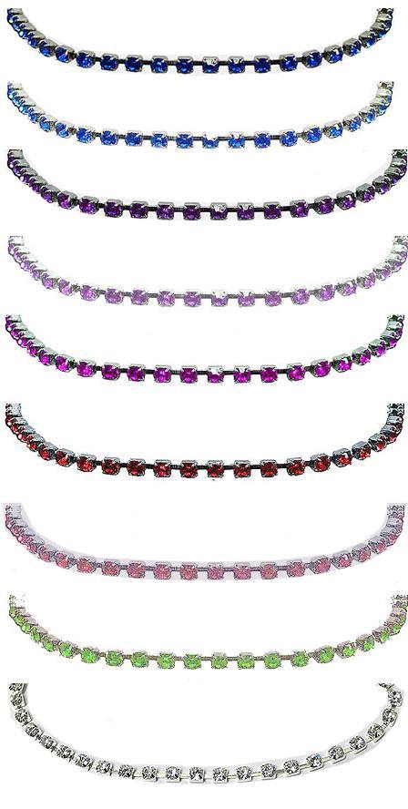 Anklet Bella One Strand Crystal Anklet