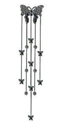 Butterfly comb w/5 Crystal Streamrs