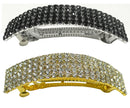 Bella Large Rectangular Bar Crystal Barrette Hair Clip,  U86900-0004-2