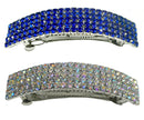 Bella Large Rectangular Bar Crystal Barrette Hair Clip,  U86900-0004-2