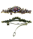 Bella Dozen Pack Med Size Barrettes 1 ea of 12 Shades of Crystals 5A86600-1-D