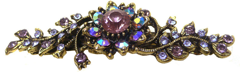 Bella Mid Size Crystal Barrette Sparkly Crystals