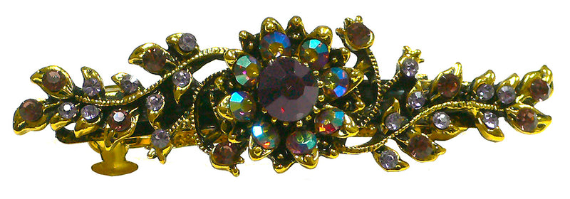 Bella Mid Size Crystal Barrette Sparkly Crystals