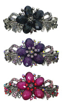 Set of 3 Bella Large Barrettes Thick Hair Hairclips U86012-0052-3