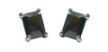Estud500-2 Bella Emerald Cut Stud Earrings Cubic Zirconia Post Earrings NF89500-2