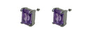 Estud500-2 Bella Emerald Cut Stud Earrings Cubic Zirconia Post Earrings NF89500-2