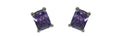 Estud500-2 Bella Emerald Cut Stud Earrings Cubic Zirconia Post Earrings NF89500-2