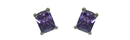 Estud500-2 Bella Emerald Cut Stud Earrings Cubic Zirconia Post Earrings NF89500-2