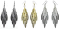 Set of 2 or Set of 3 Bella Chandelier Dangle Earrings Gold Tone Silver Nick  U89175-3119-2to3