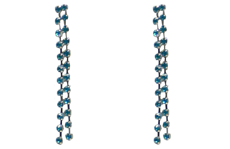 Estreamer Bella Crystal Streamers Earrings 2.5" Long Crystal Streamers YY89800-1