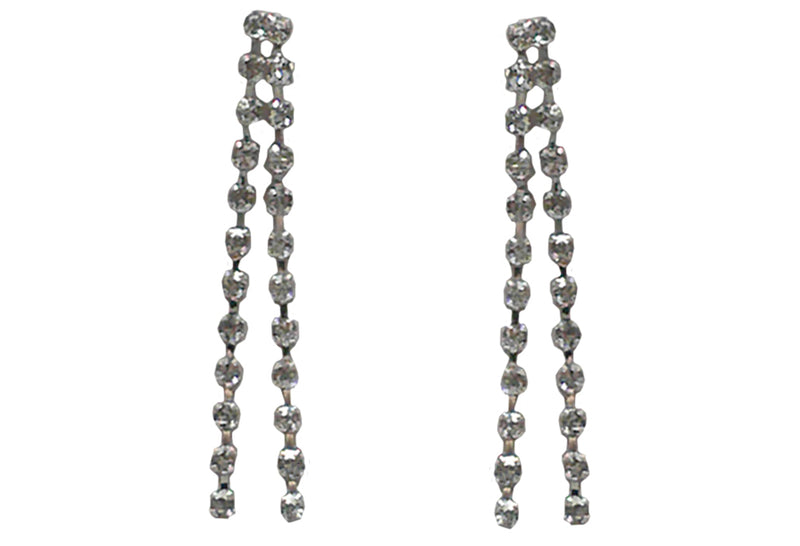 Estreamer Bella Crystal Streamers Earrings 2.5" Long Crystal Streamers YY89800-1