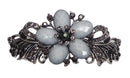 Bella Large Barrette with Beads and Crystals for Thick Hair