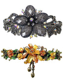 Combo Set of 2 2 Gorgeous Barrettes in 2 Unique Styles for Thick Hair 0052/010-3-2