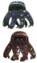 Bella Crystal Metal Jaw Claws Hair Claws in Set of 2, 3, 4  GL56-Set of 2 to Set of 4