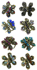 Set of 8 Small Round Metal Jaw Clips Claw Clips LPW86440-2-8