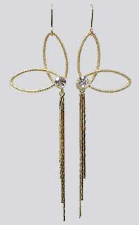 SPECIAL Long Dangle Earrings with Swarovski crystals - AC89650-1