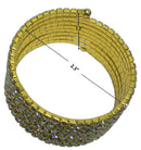 BFJ presents Brand JCGY Crystal Spiral Bracelet 8 Strands of Crystal Spirals for Bridal,  Parties 5614gs