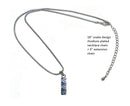 Necklace Chain and Pendant  Rhodium Snake Design Chain with Extension