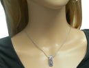 Necklace Chain and Pendant  Rhodium Snake Design Chain with Extension