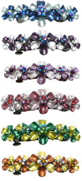 Medium Size Crystal Flower Barrette GL86400-10