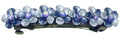 Bmid400-6 Bella Flower Barrette with AB Crystals French Clasp GL86400-6