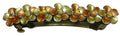 Bmid400-6 Bella Flower Barrette with AB Crystals French Clasp GL86400-6