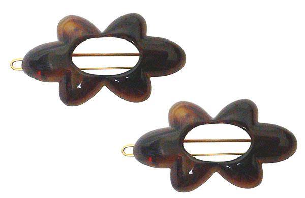 BsmallKA Barrettes in Tortoise Shell Color KA86300-2