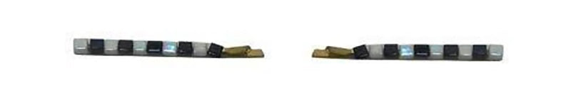 Pair of Hairpins Mother of Pearl Black and Creme Hairpins NM86450-1