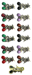 Hclip175-1 Bella dozen Pack Small Hair Clips Colorful Beads P863175-1-D-D