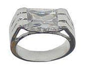 CZ Emerald Cut Stone Ring