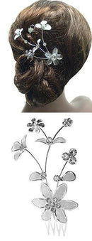 Flower Bridal Comb SH86335-5petals-1